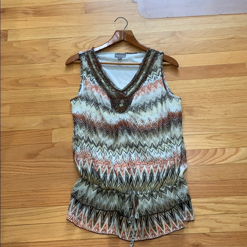 Roz and ali colorful blouse